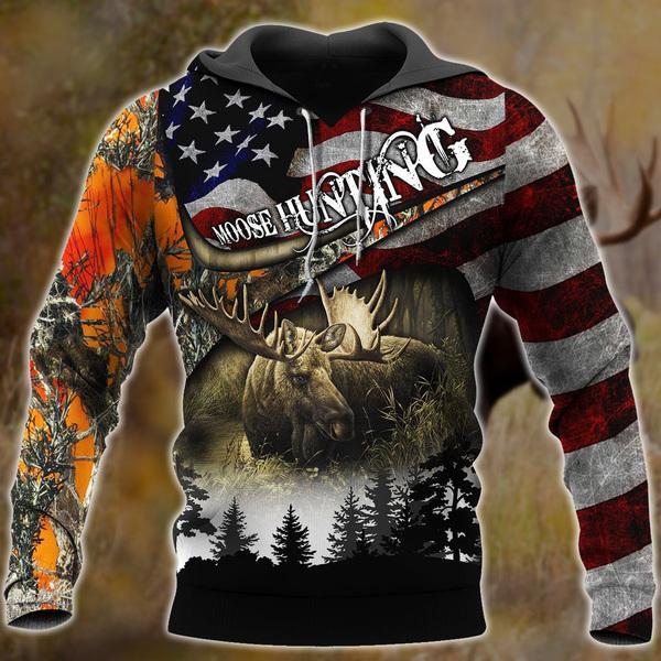 Moose Hunting All Over Print  For Men _ Women  HT5192