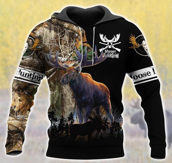 Moose Hunting Camo All Over Print  For Men _ Women  HT5269
