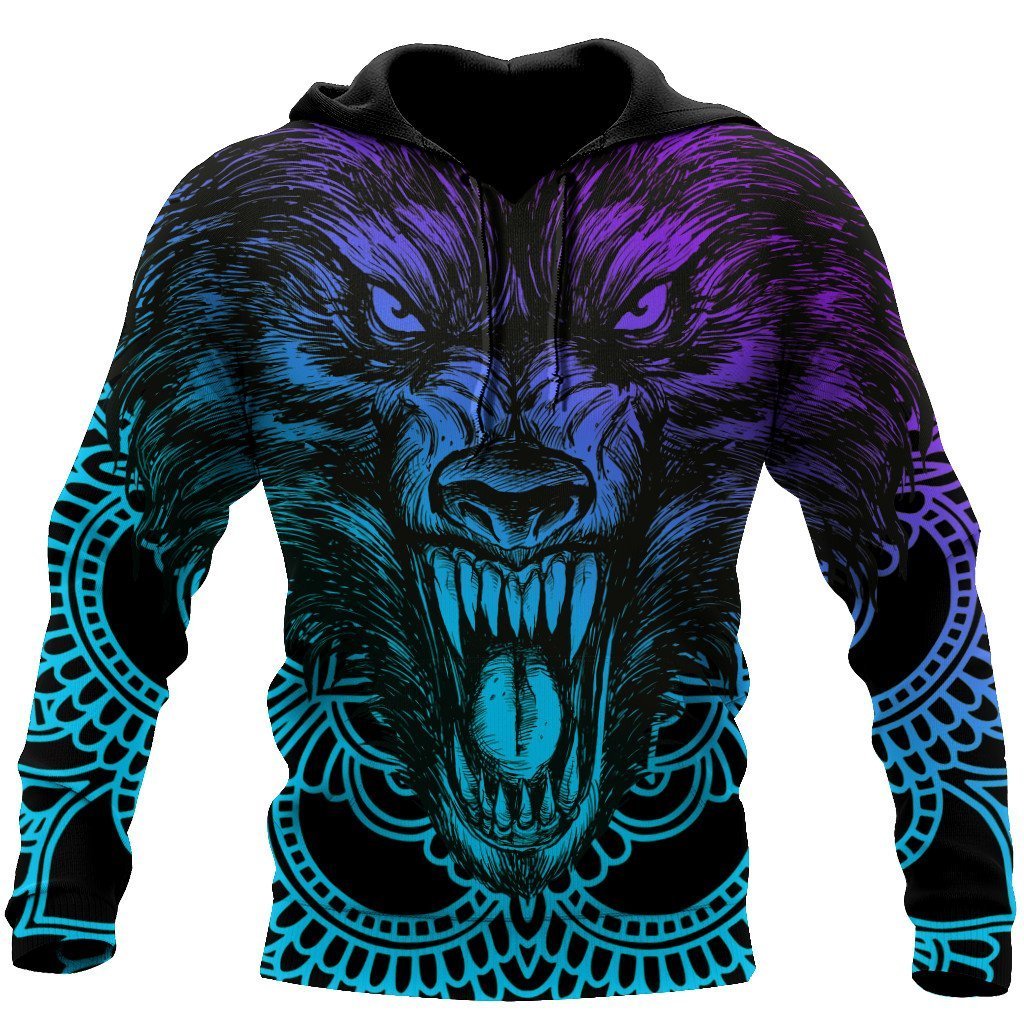 Powerful And Beautiful Wolf All Over Print  For Men _ Women  HT7502