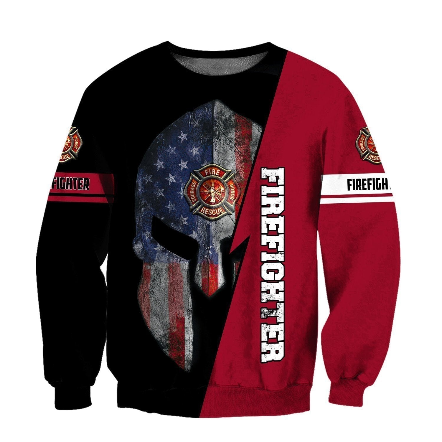 Spartan Firefighter All Over Print For Men _ Women HT7435