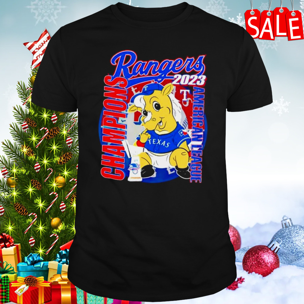Texas Rangers American League Champions 2023 Mascot T-shirt