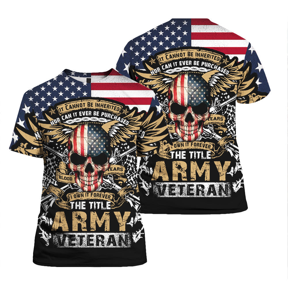 The Title Army Veteran All Over Print For Men _ Women HT9026