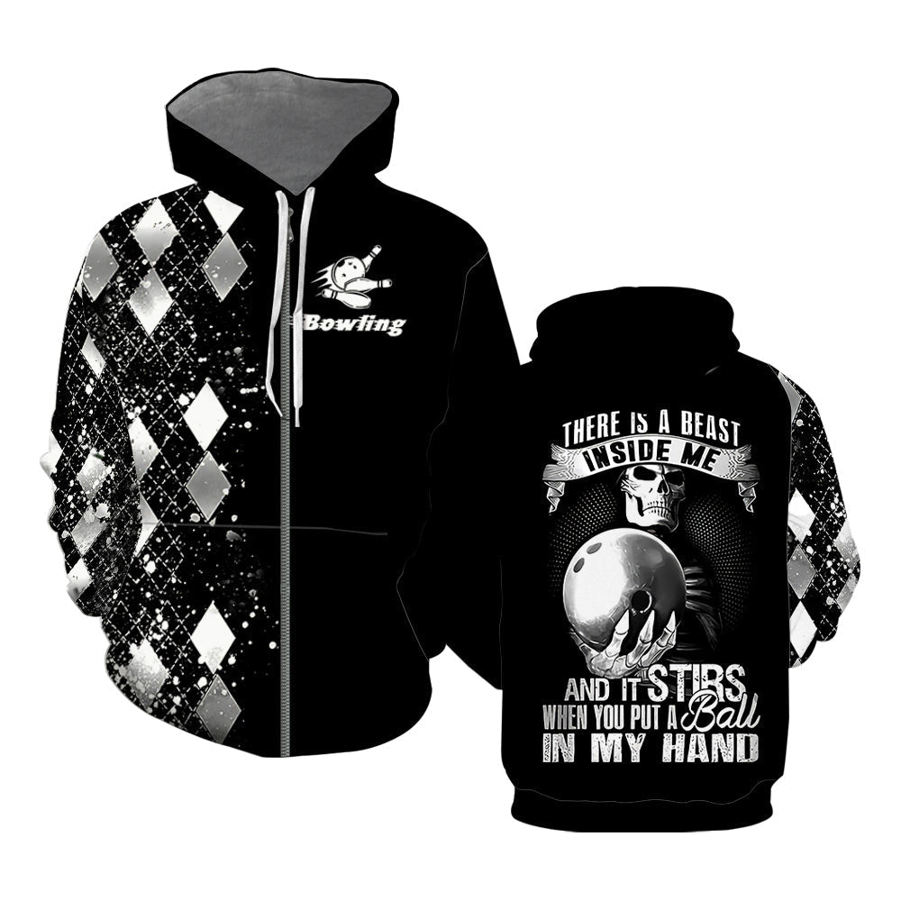 There Is A Beast Inside Me Silver Bowling All Over Print For Men _ Women HP2411