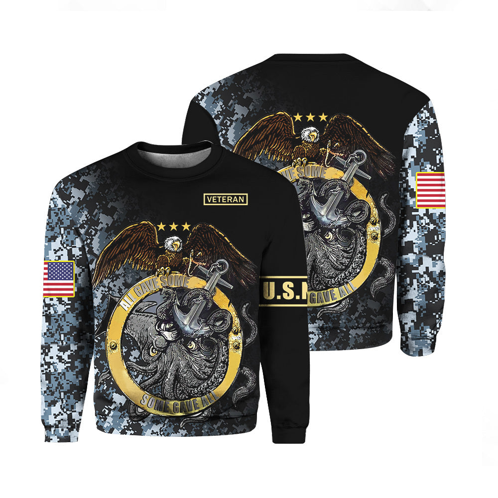 U.S Navy Octopus Cool Hoodie Over Print For Men _ Women HP2463