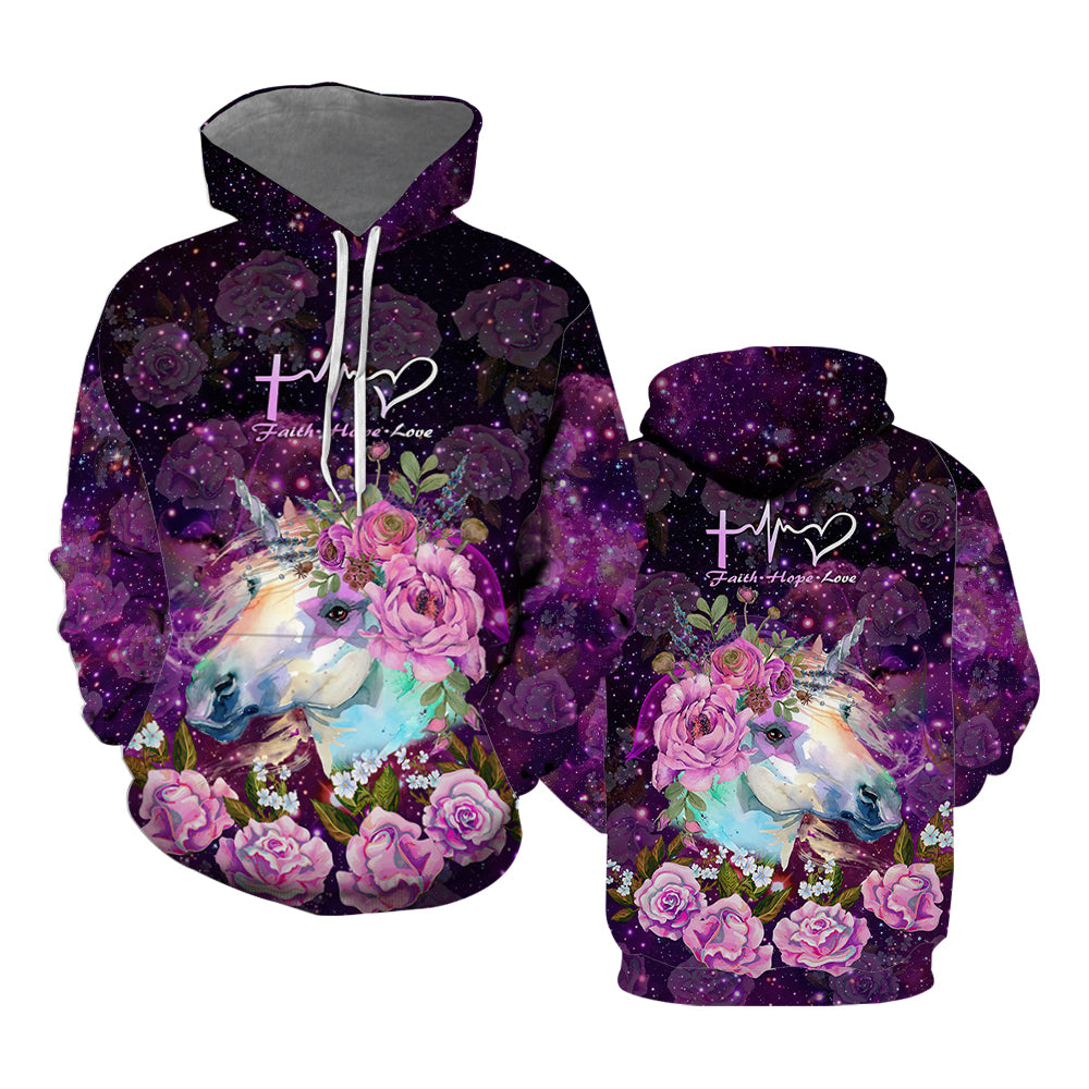 Unicorn Faith Hope Love All Over Print  For Men _ Women  HP5328
