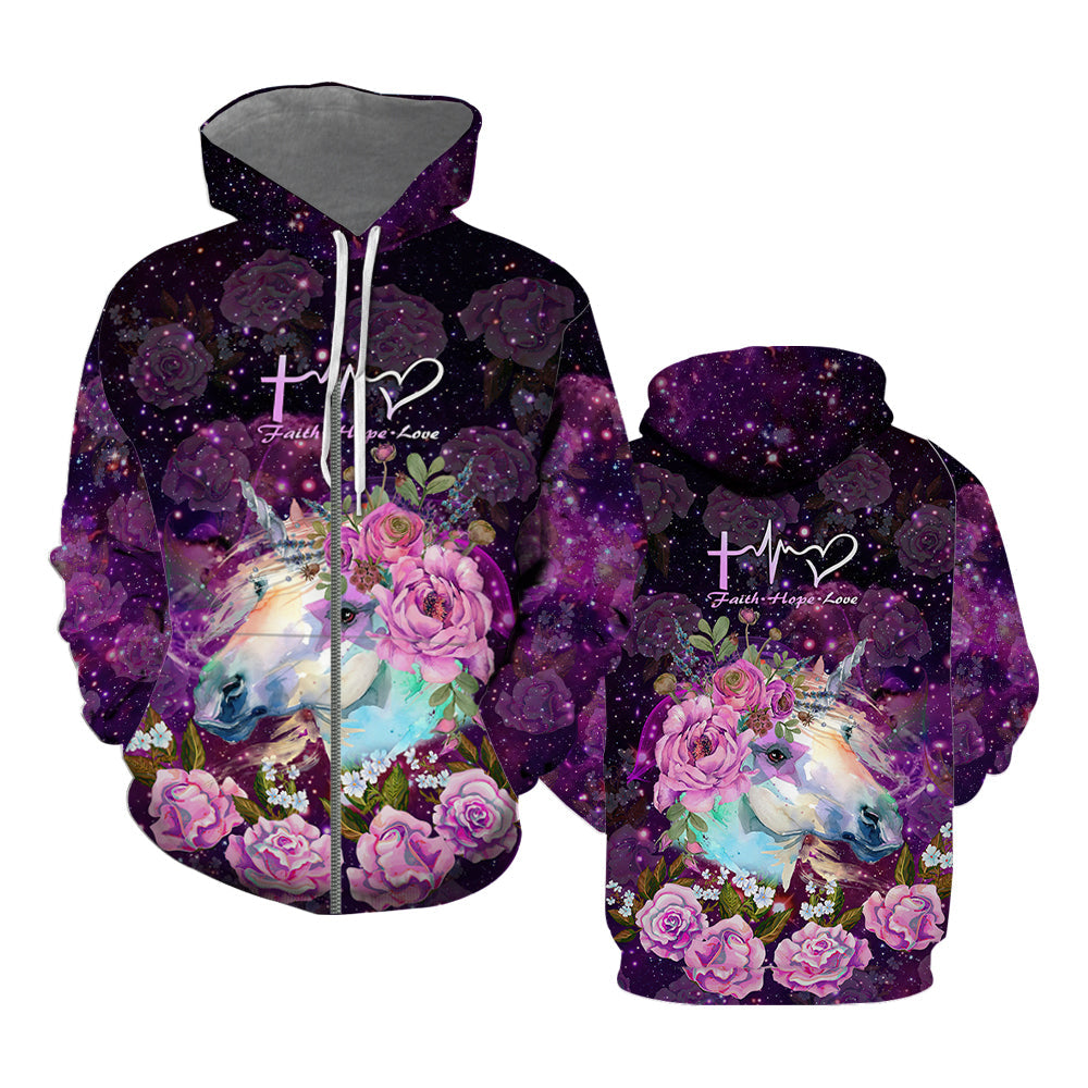 Unicorn Faith Hope Love All Over Print For Men _ Women HP5328