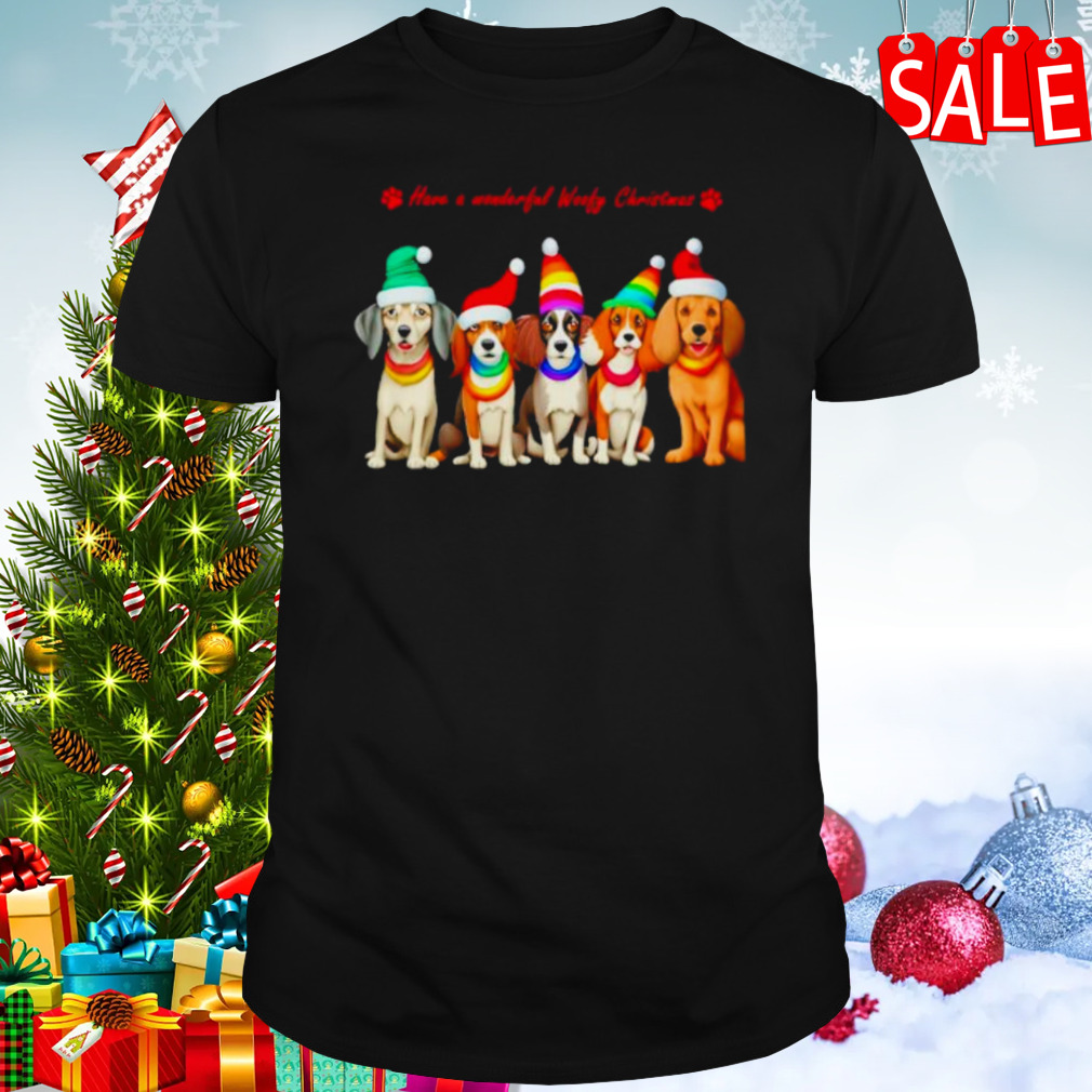 Dogs have a wonderful woofy Christmas shirt
