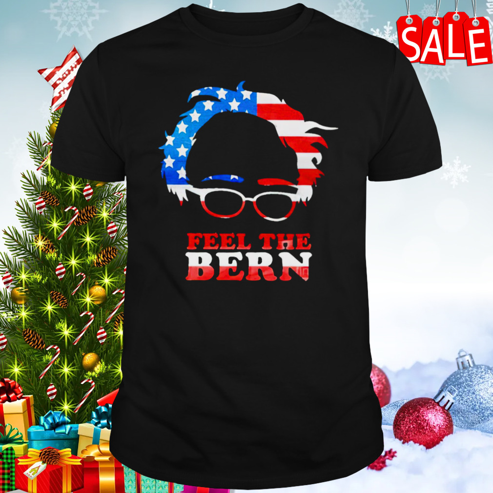 Feel The Bern Bernie Sanders American Flag Elon Musk shirt