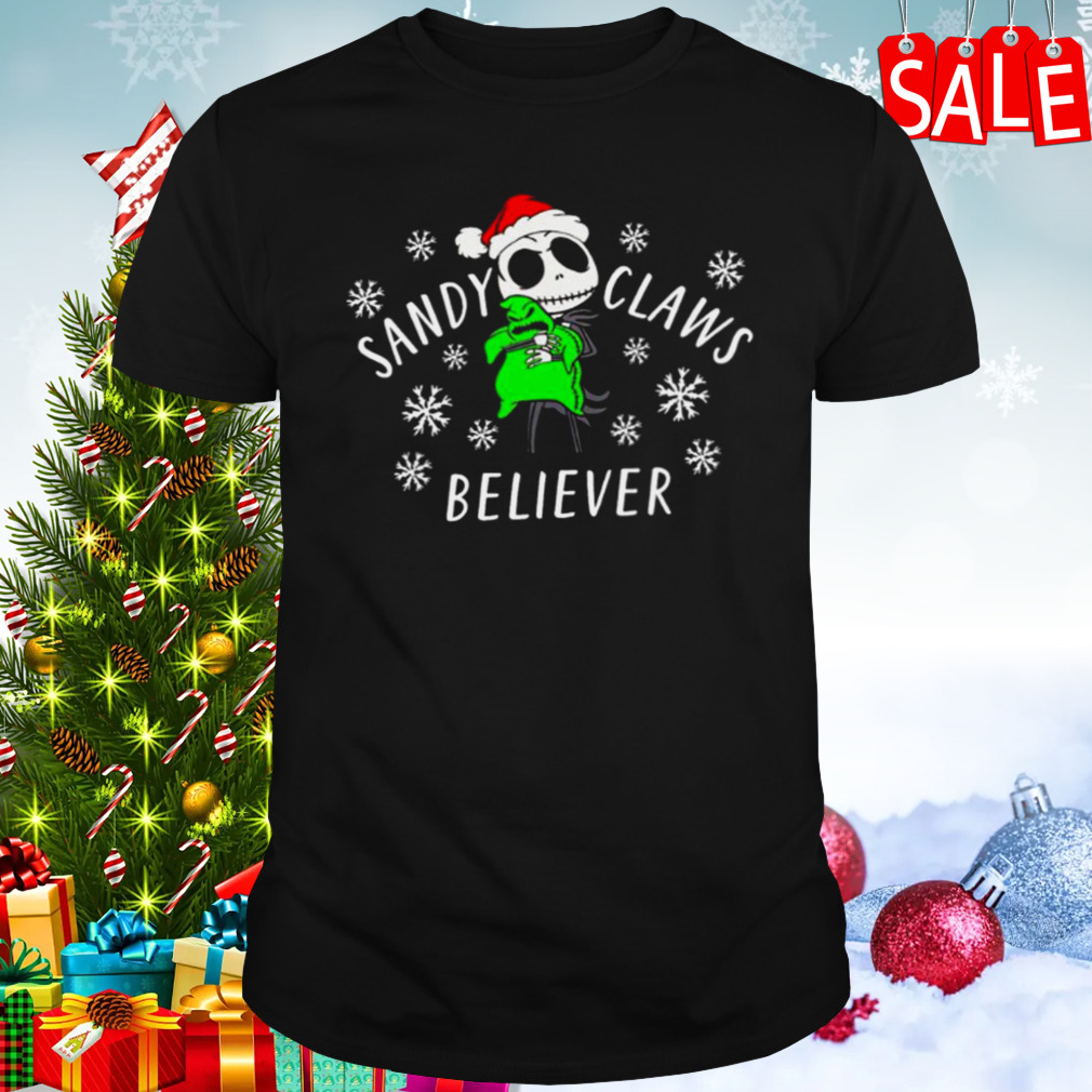 Sandy Claws Believer Nightmare Before Christmas Jack shirt