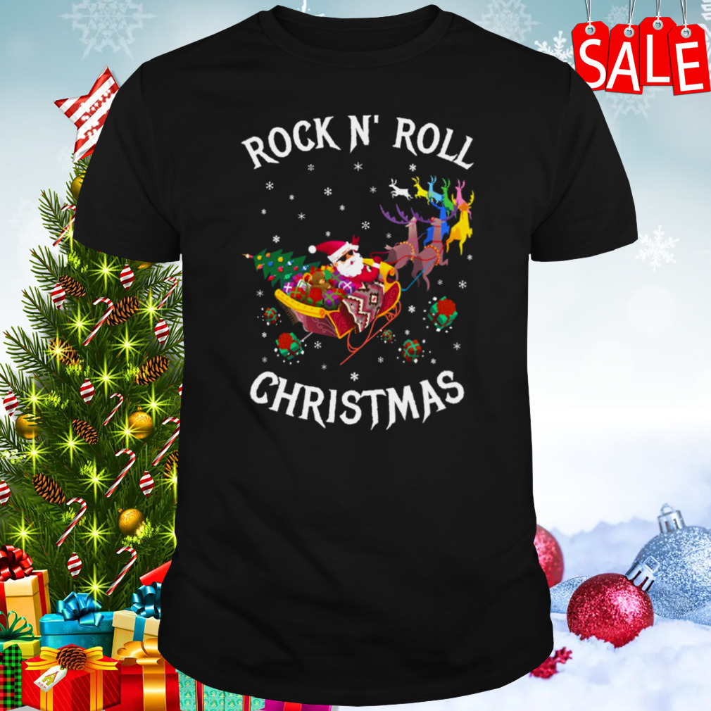 Santa Rock N’ Roll Christmas shirt