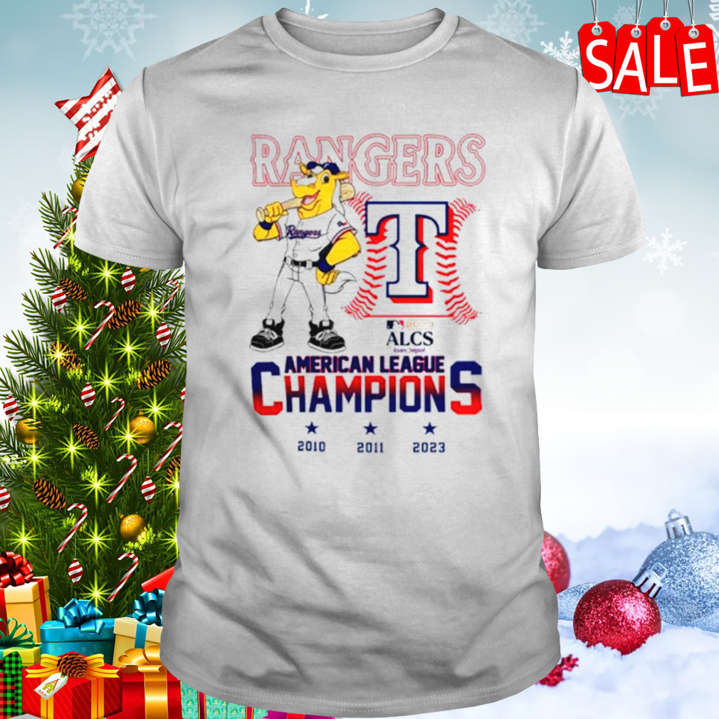Texas Rangers Mascot 2023 American League Champions logo shirt