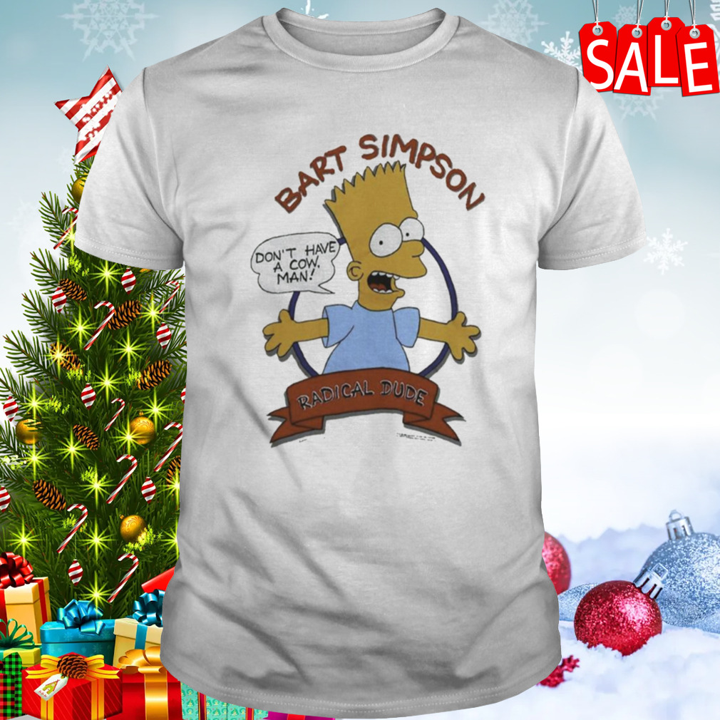 Vintage 1990 Bart Simpson Radical Dude shirt