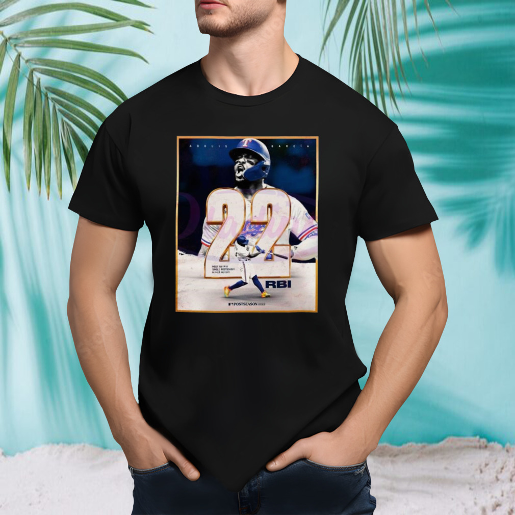 Adolis Garcia Most Rbi In A Single Postseason T-shirt