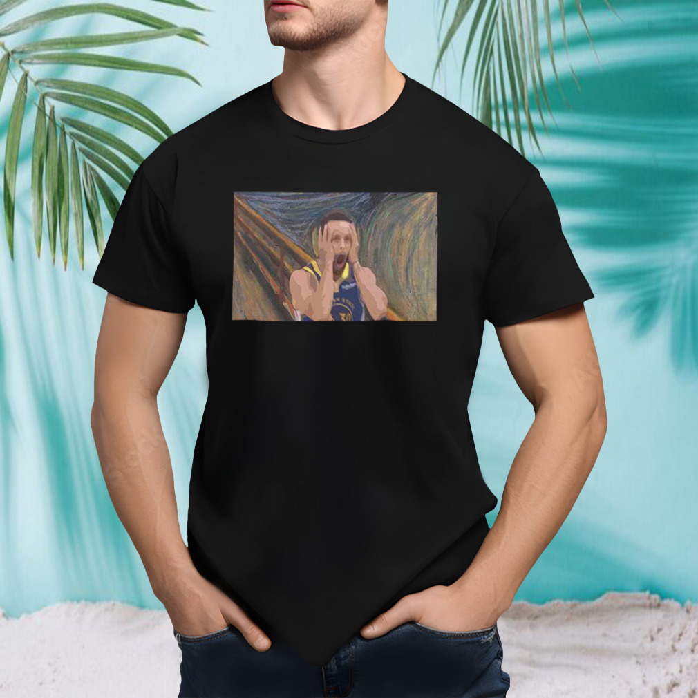 Stephen Curry Goes Crazy In Fourth Quarter Against Rockets The Scream Art Style Halloween 2023 T-Shirt