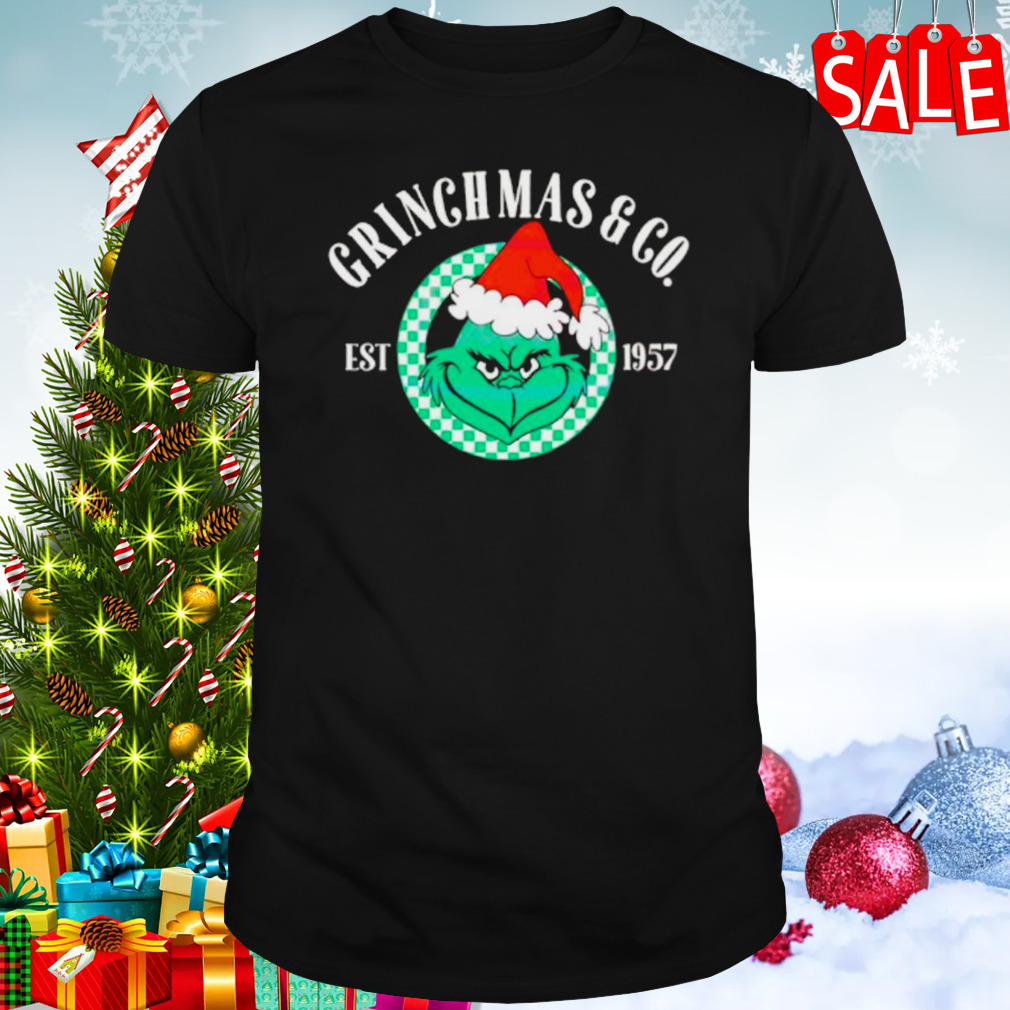 Grinchmas and Co Funny Grinch face shirt