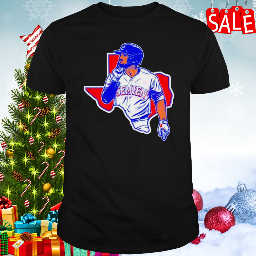 Marcus Semien Texas Map Baseball Player shirt