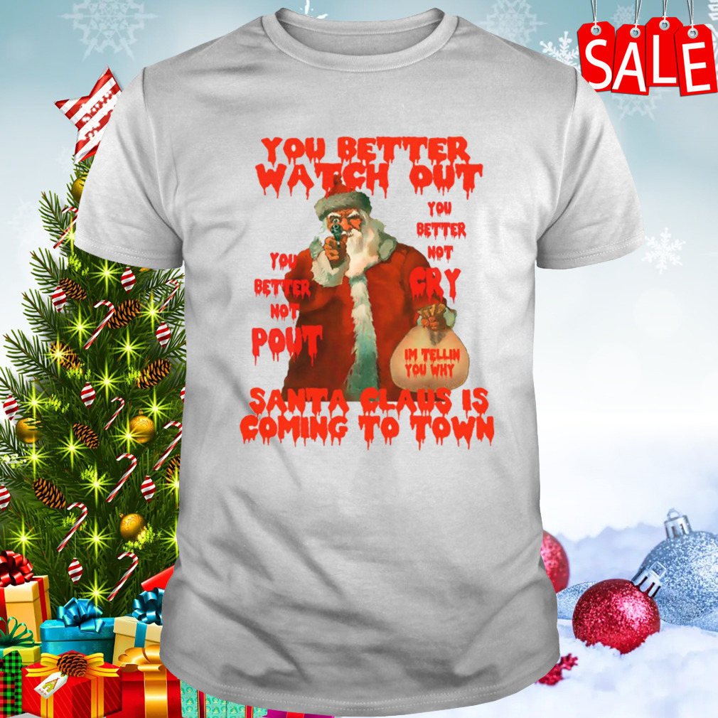 Cursed Santa Horror You Better Watch Out Christmas shirt