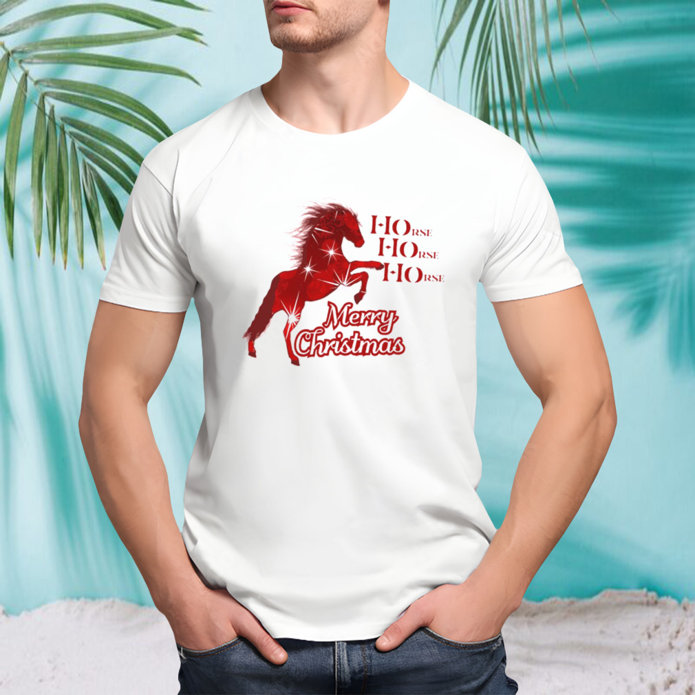 Merry Christmas Horse Equestrian Horse Holiday shirt