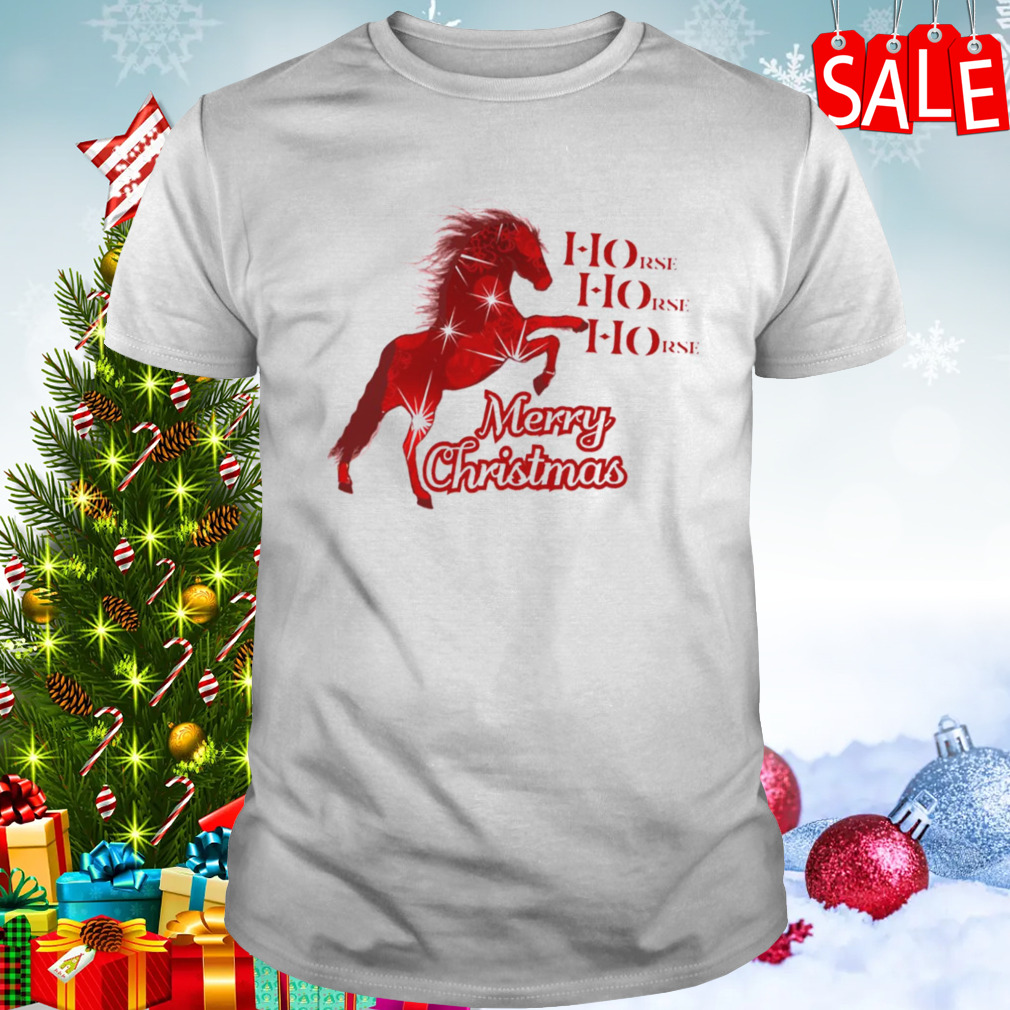 Merry Christmas Horse Equestrian Horse Holiday shirt
