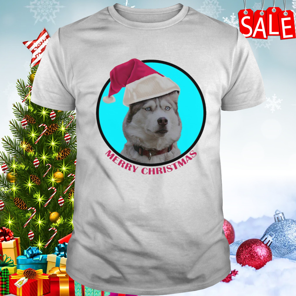 Merry Christmas Husky Puppy shirt