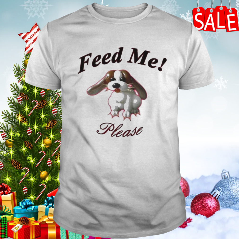 Milan Brielle Wearing Puppy Feed Me Please T-shirt