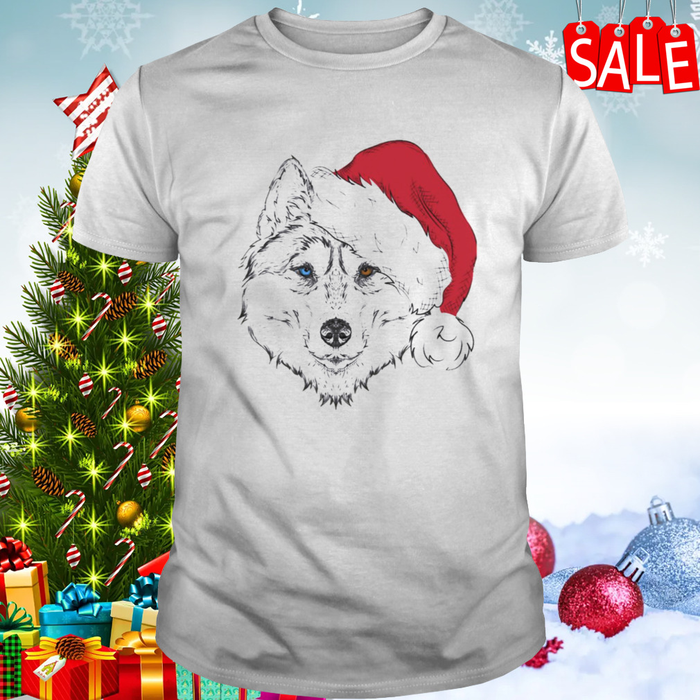 Mixed Eyes Santa Husky Premium shirt