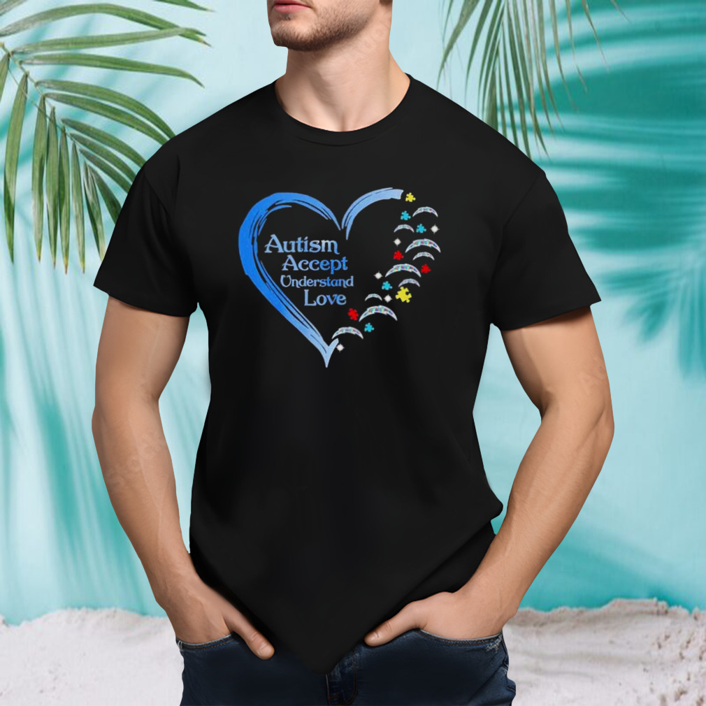 NFL Los Angeles Chargers Autism Accept Understand Heart Love Shirt