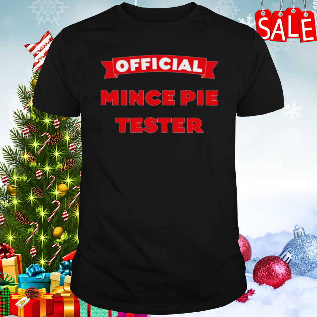 Official Mince Pie Tester Green Christmas shirt