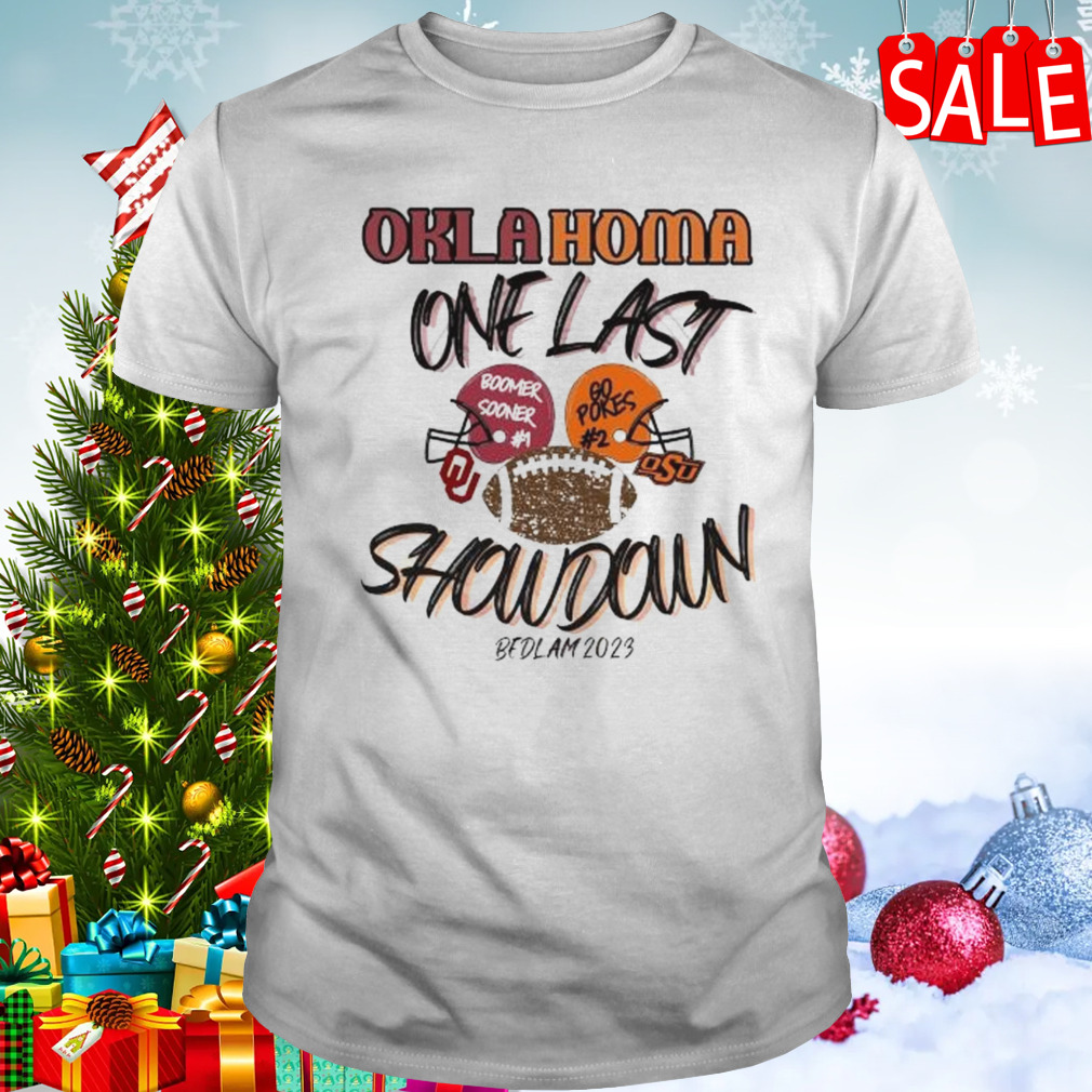 Oklahoma Sooners Vs Oklahoma State Cowboys 2023 One Last Showdown Shirt