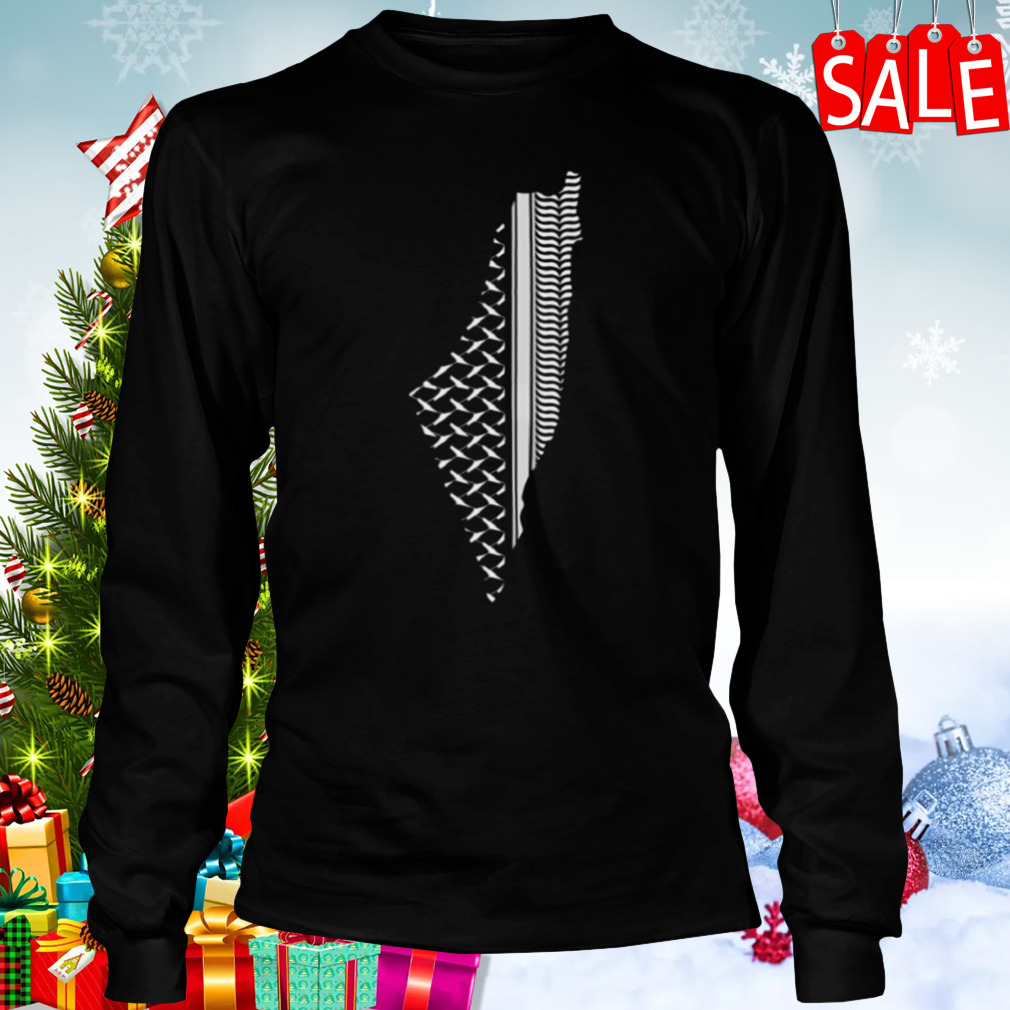 Palestinian Keffiyeh Palestine Map Pattern shirt 3 Longsleeve tshirt