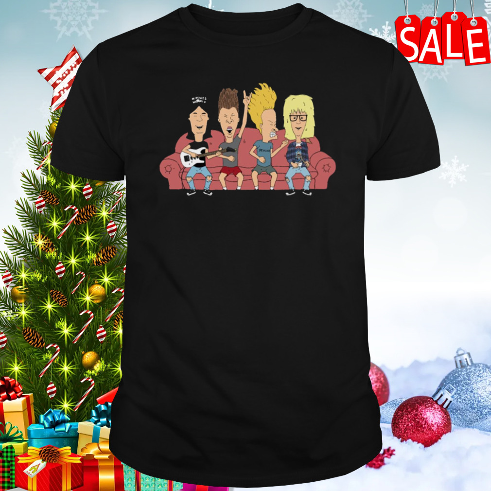 Party On Couch Beavis And Butthead shirt