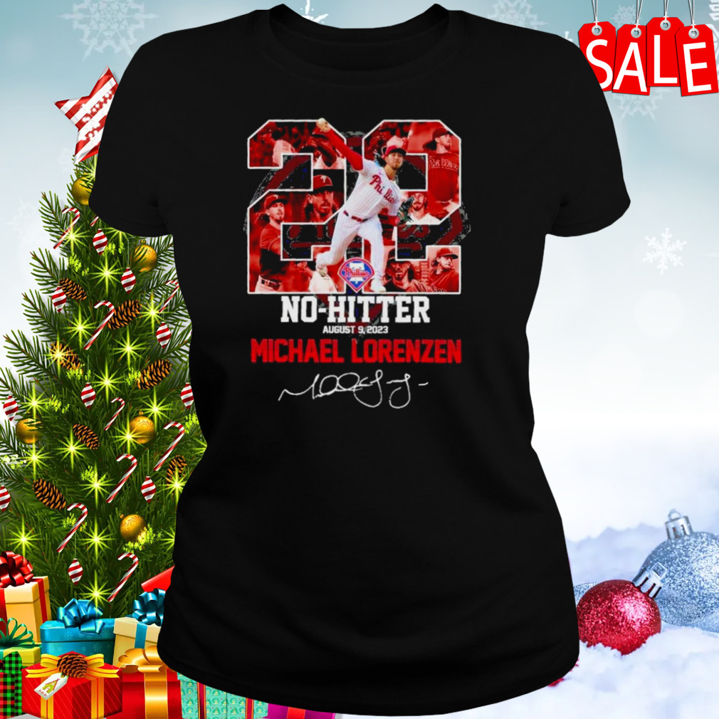Philadelphia phillies No-Hitter August 9 2023 Michael Lorenzen signature shirt 2 Women's tshirt
