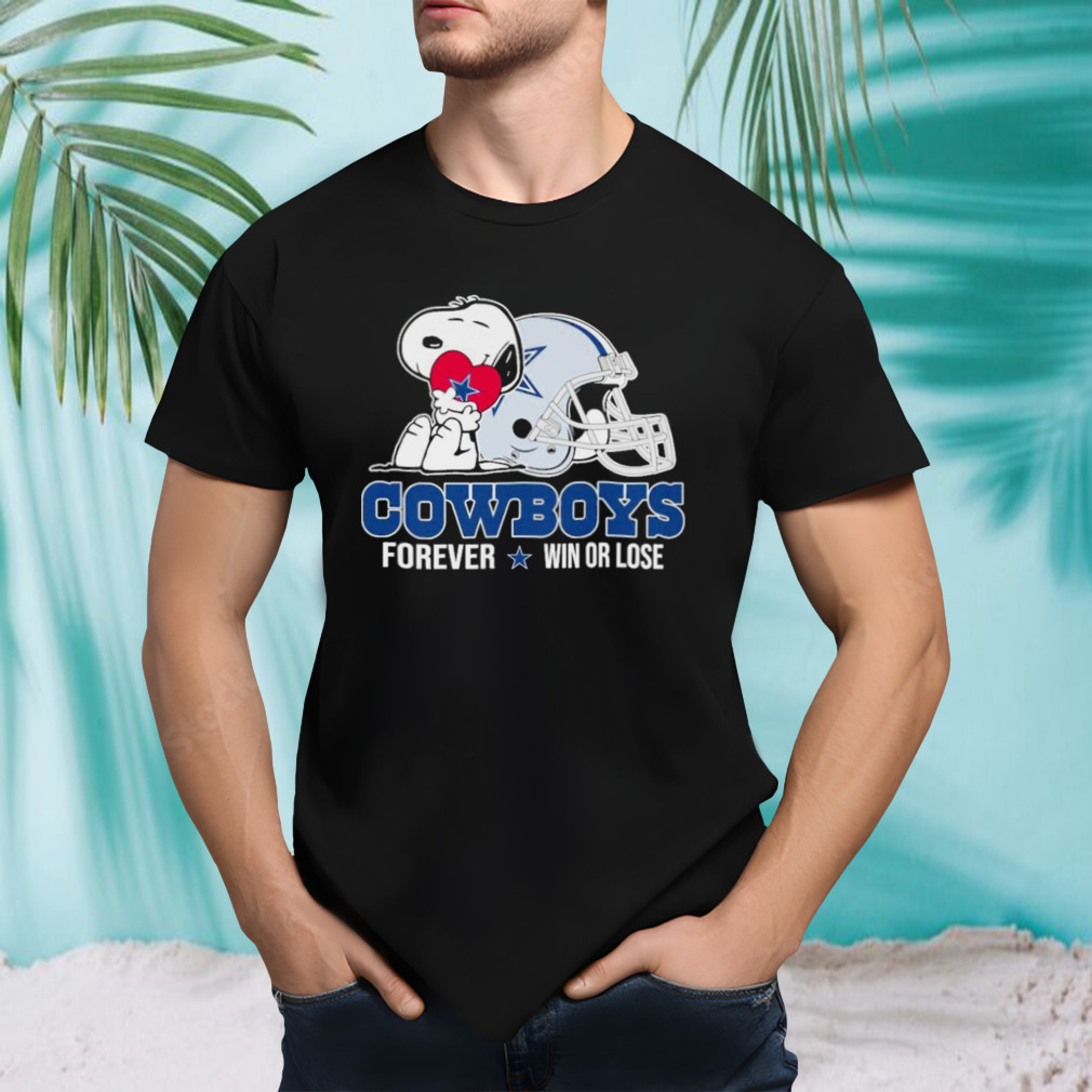 Snoopy Dallas Cowboys Forever Win or lose Shirt