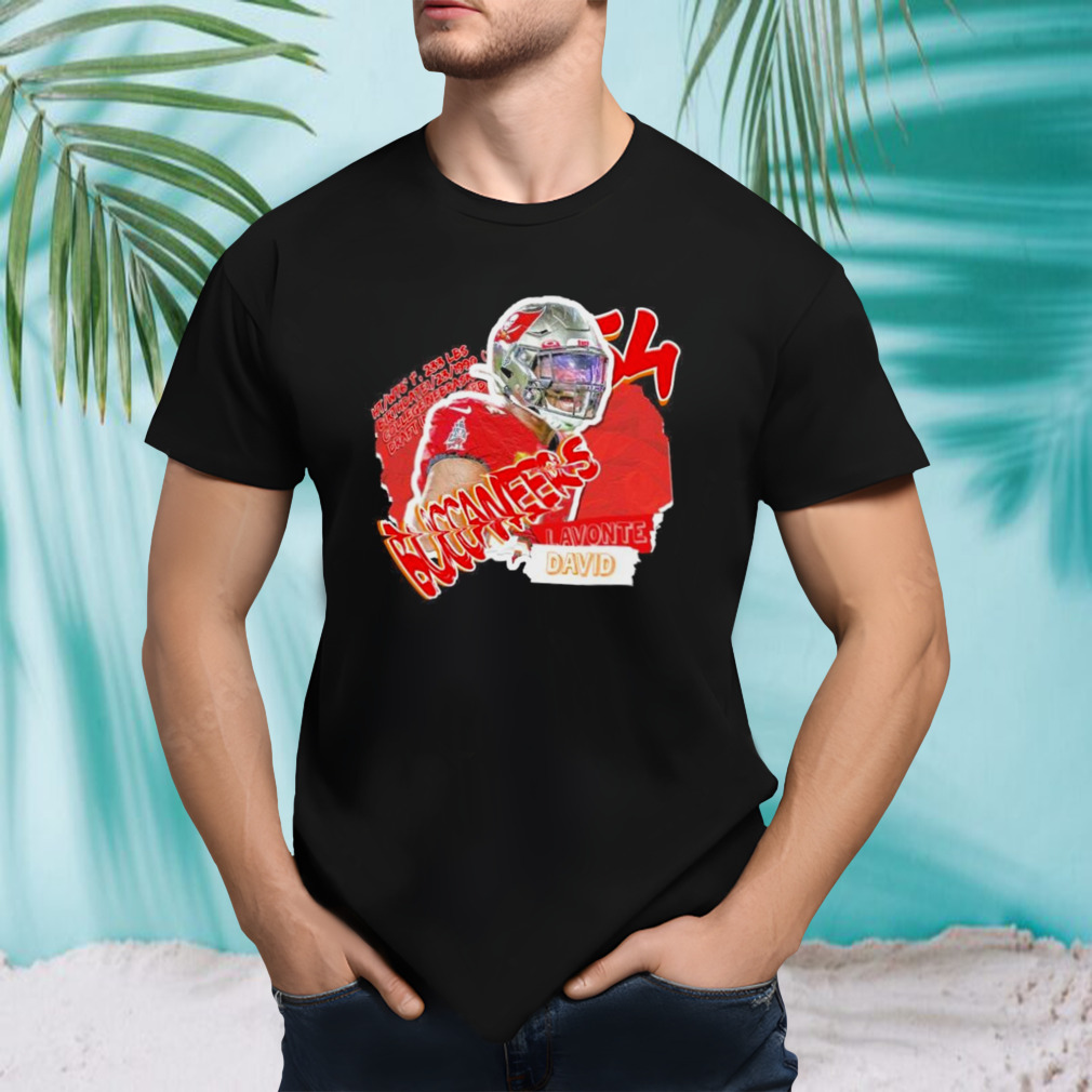 Tampa Bay Buccaneers Lavonte David Football Paper T-shirt