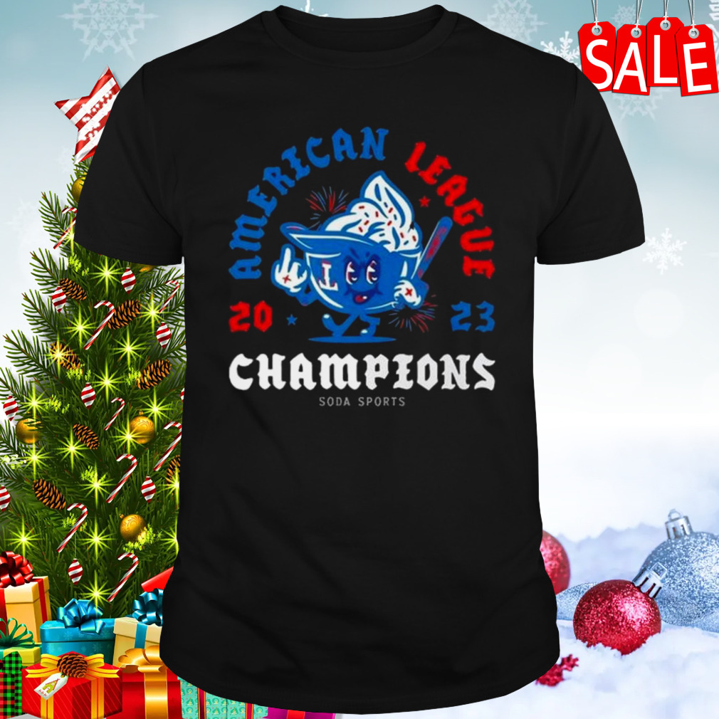 Texas Rangers American League Champions Soda Sports T-shirt