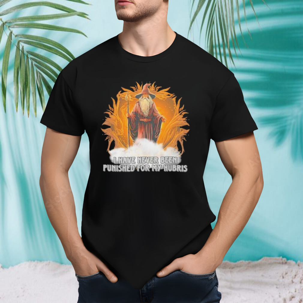 Wizard I have never been punished for my hubris shirt