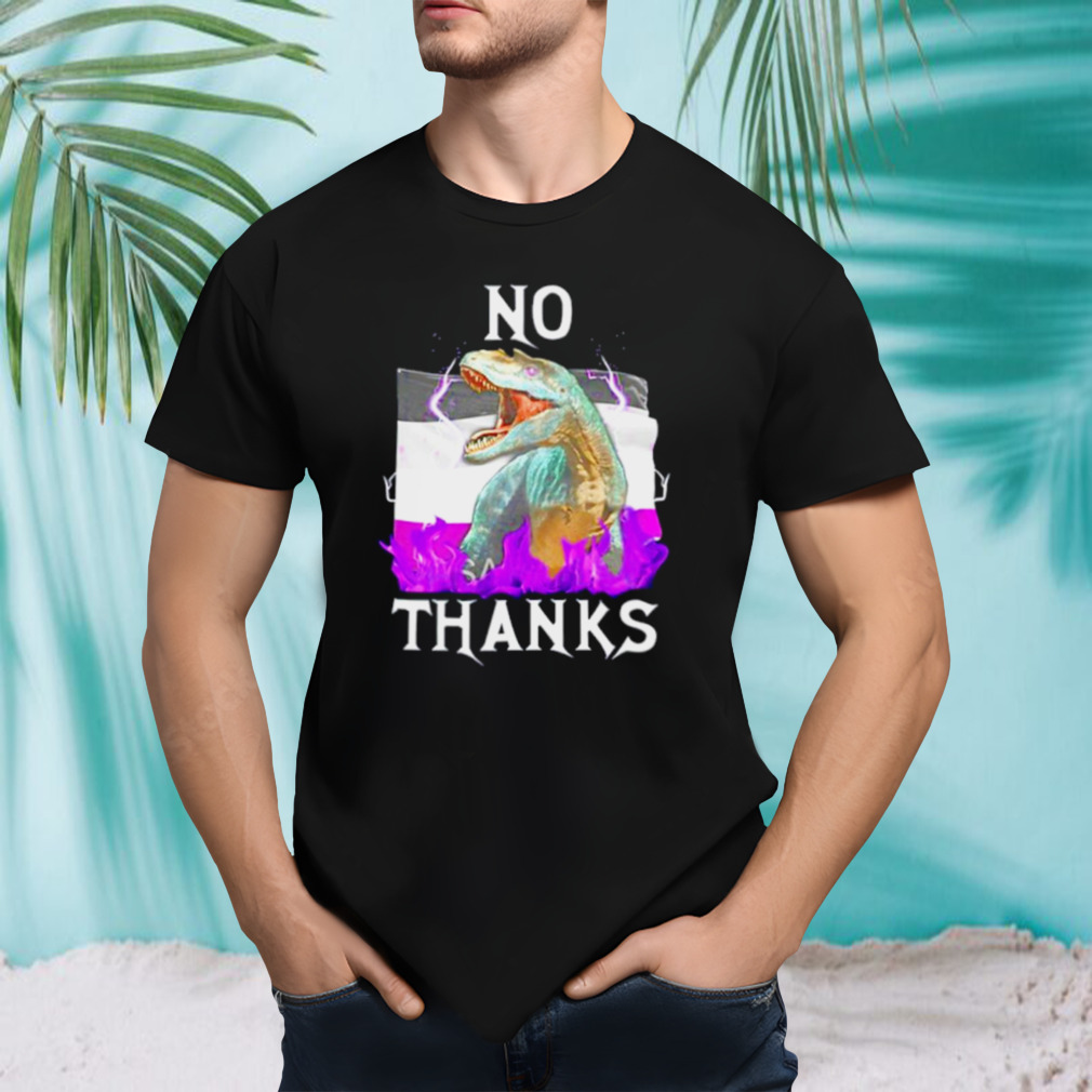 Vasaricore no thanks Asexual flag shirt