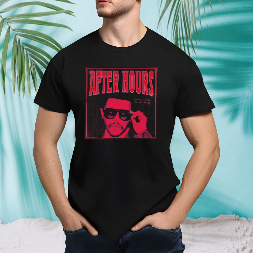 After Hours Red The Weeknd shirt