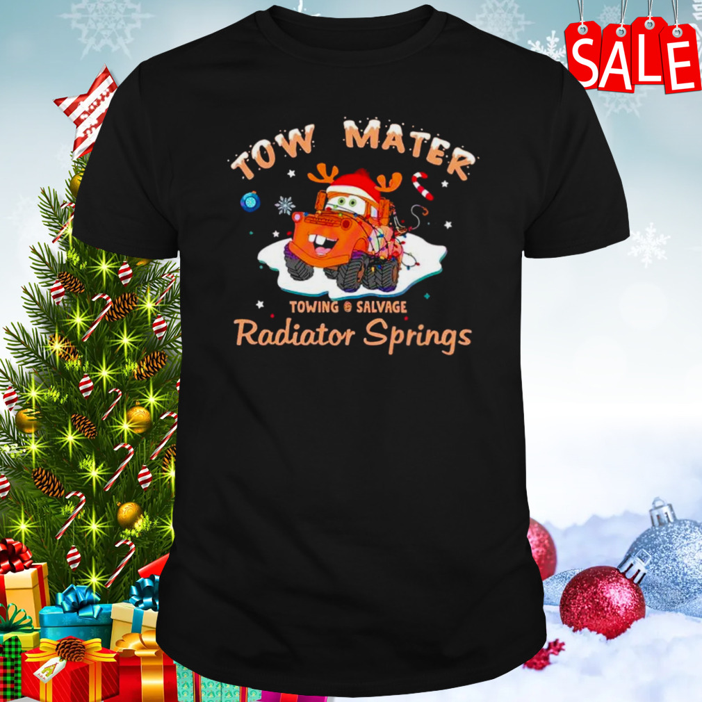 Disney cars tow mater radiator springs Christmas shirt