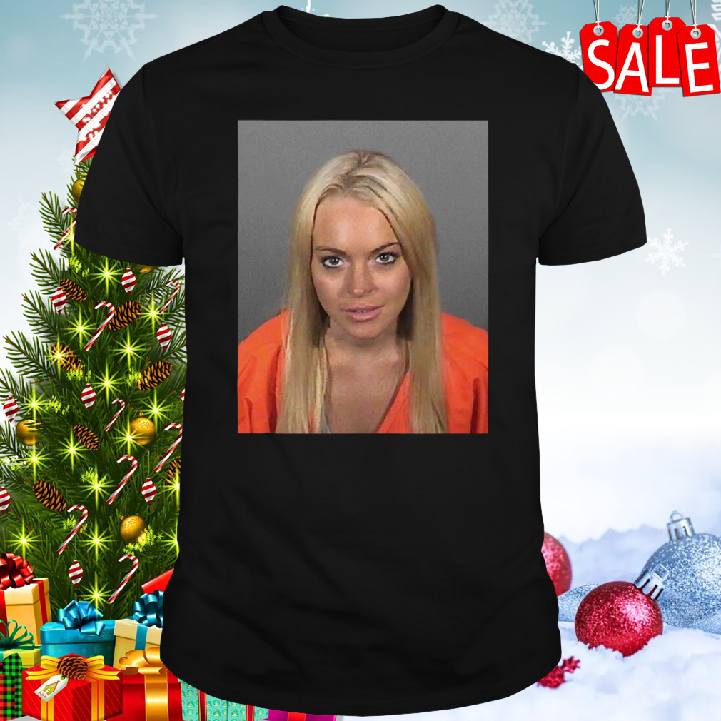 Iconic Mugshot Lindsay Lohan shirt