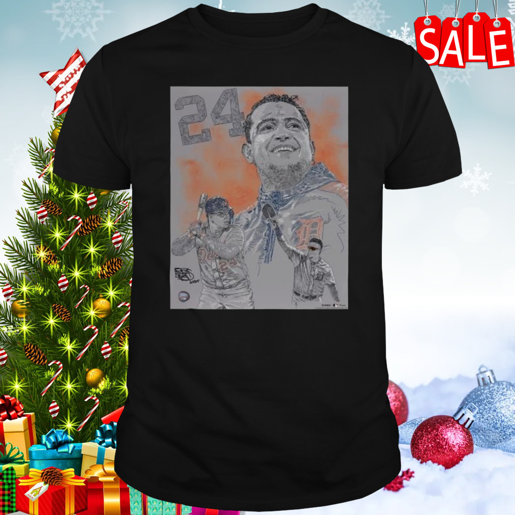 Miguel Cabrera Detroit Tigers Fanatics Authentic Photo t-shirt