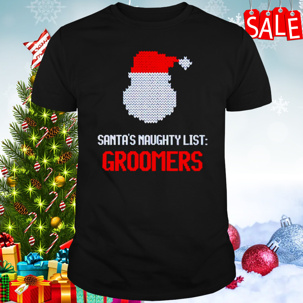 Santa’s naughty list groomers Christmas shirt