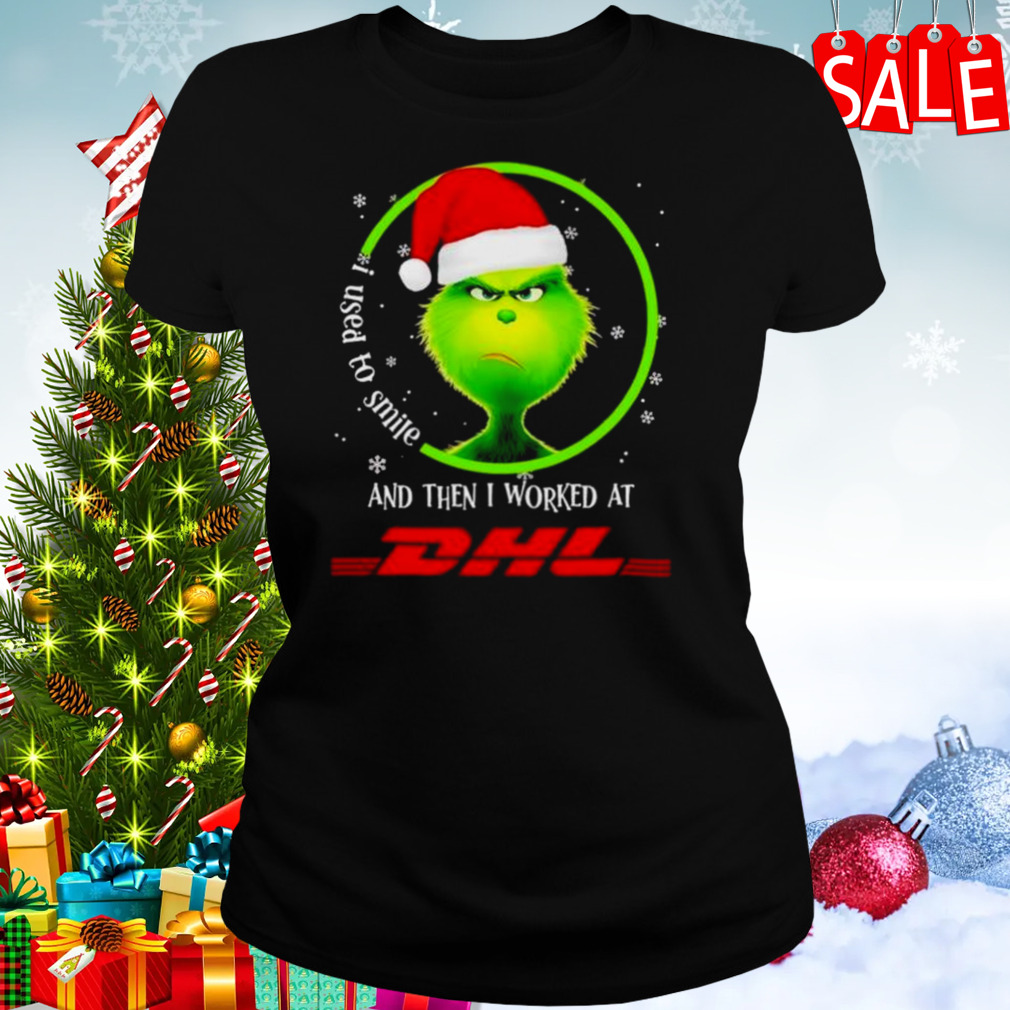 Santa Grinch I Used To Smile And Then I Worked At DHL Christmas Shirt 2 Women's tshirt