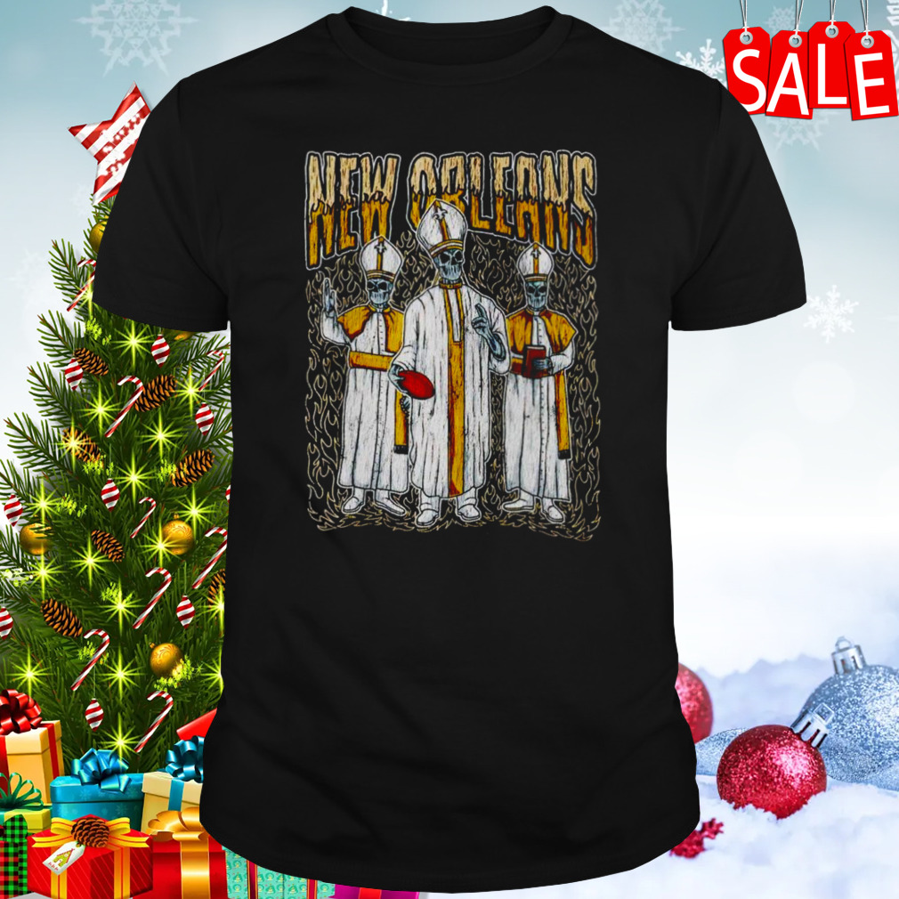 Skeleton New Orleans Saints football retro shirt