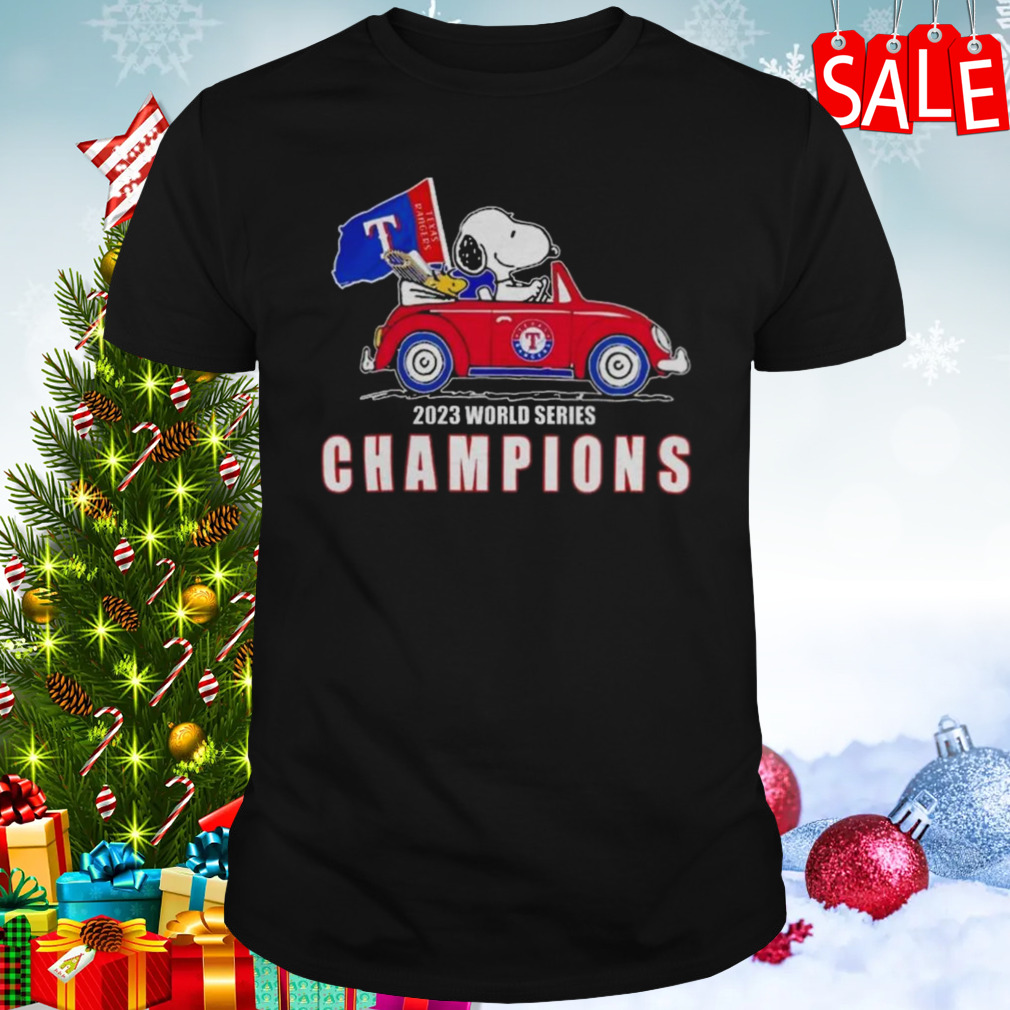 Snoopy and Woodstock Texas Rangers World series Champions 2023 t-shirt