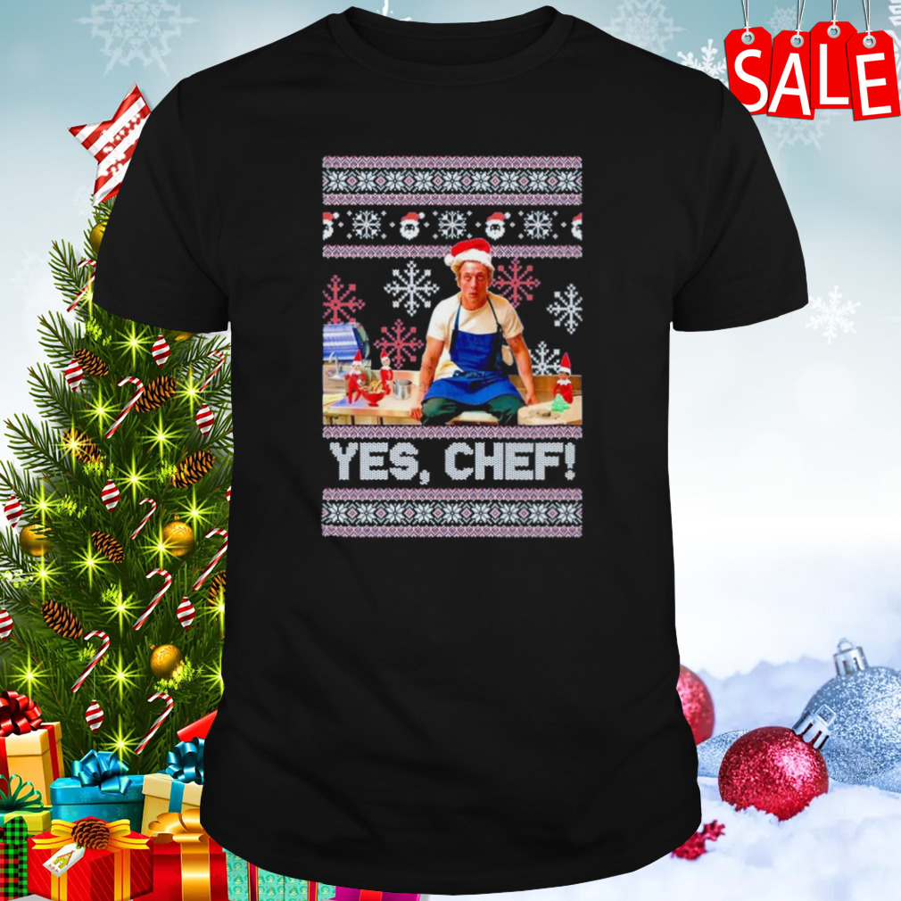 Jeremy Allen White Yes chef Ugly Christmas shirt