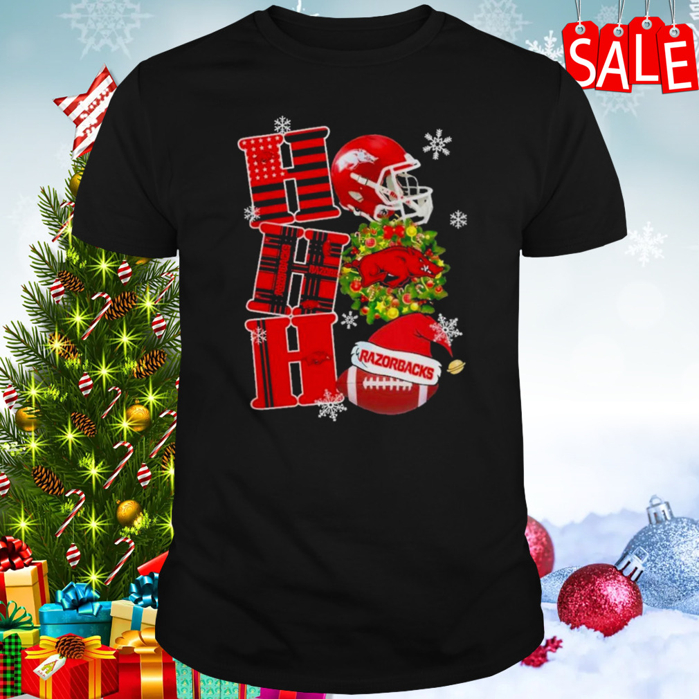 Arkansas Razorbacks Ho Ho Ho Merry Christmas shirt