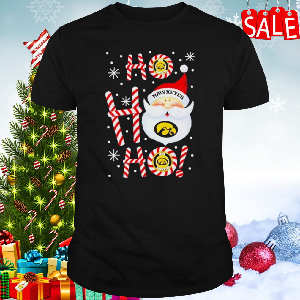 Iowa Hawkeyes Santa Claus ho ho ho Christmas 2023 t-shirt