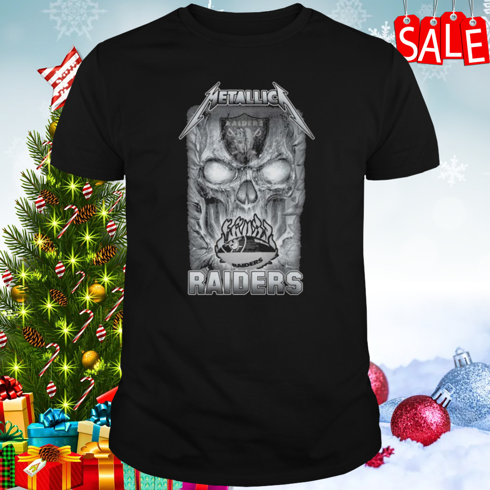 Las Vegas Raiders Metallica Skull 2023 Shirt