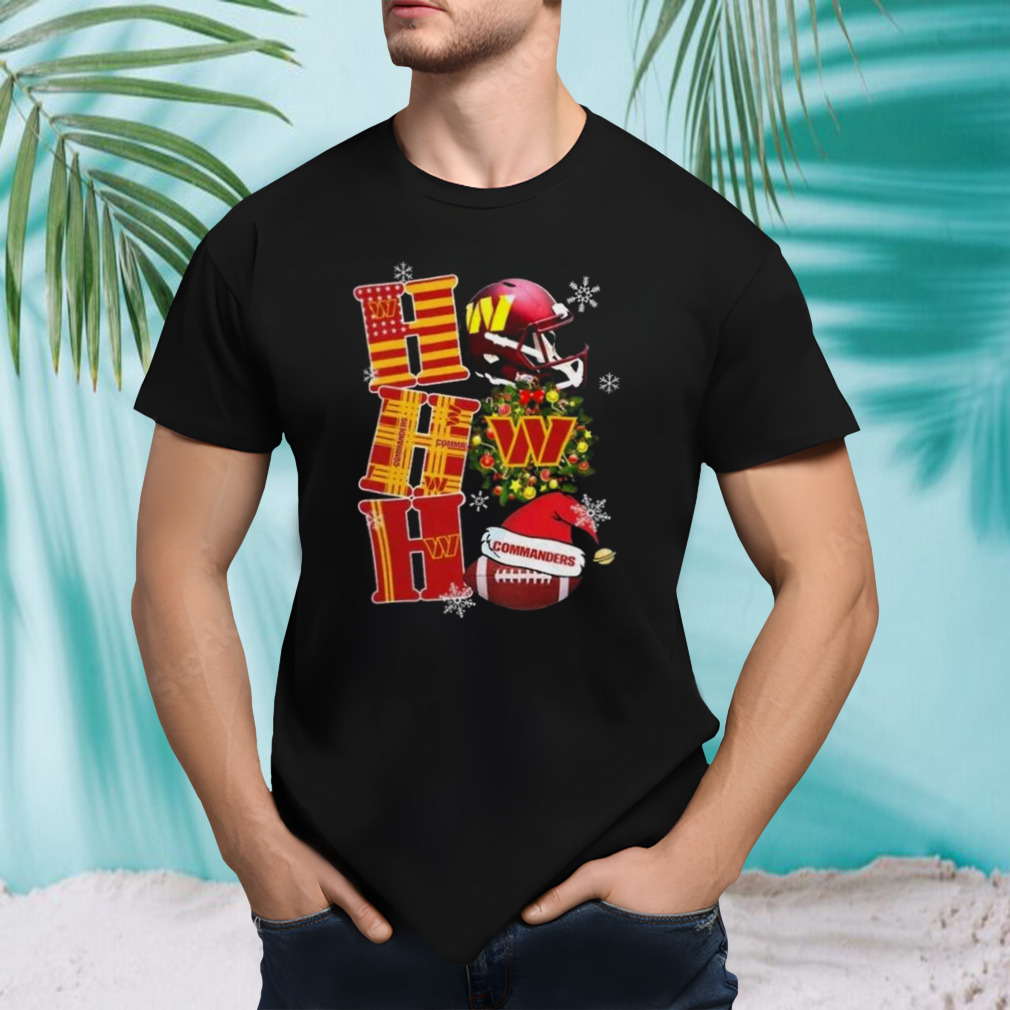Washington Commanders Nfl Ho Ho Ho Christmas Shirt
